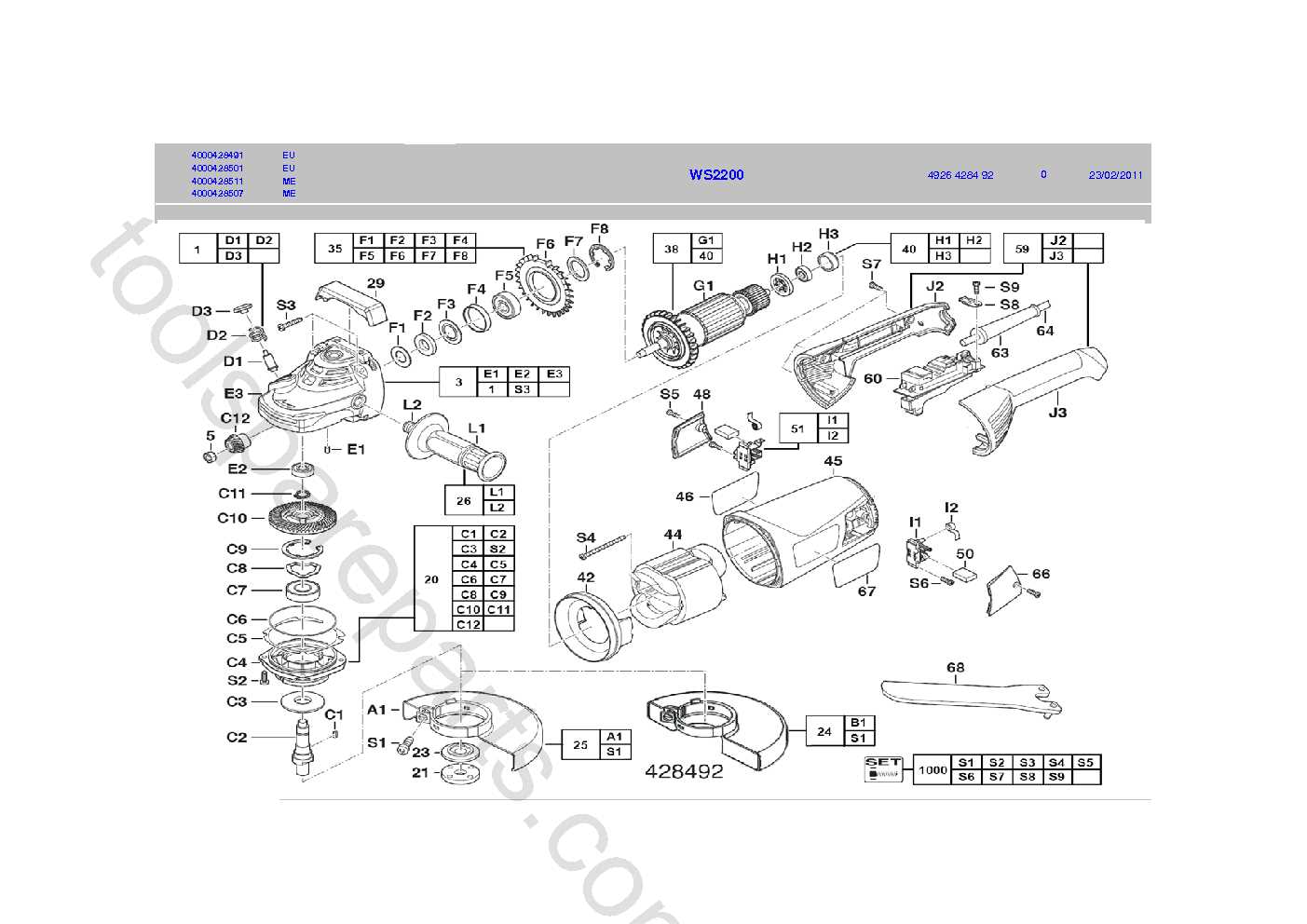 shakespeare gx230 parts diagram