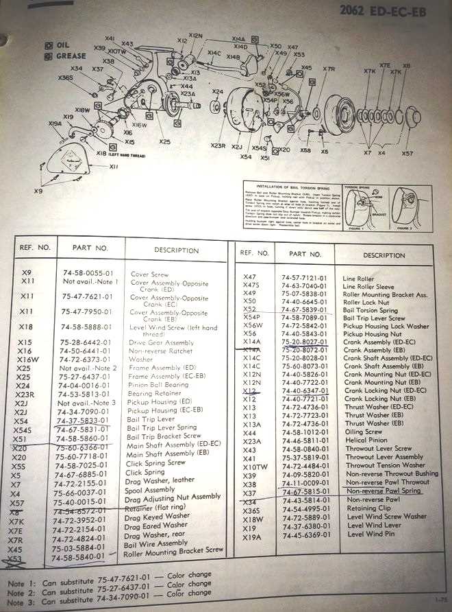 shakespeare reel diagrams & parts lists