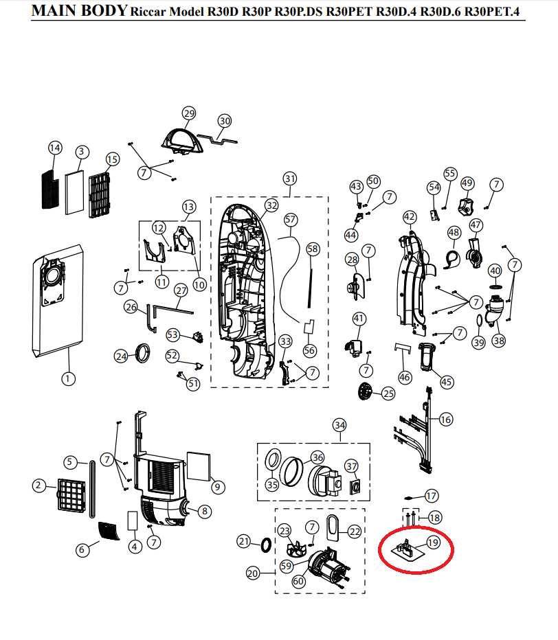 shark rotator parts diagram