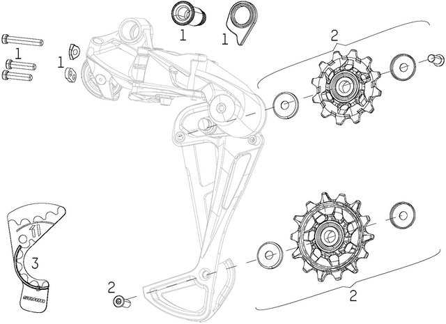 shimano rear derailleur parts diagram