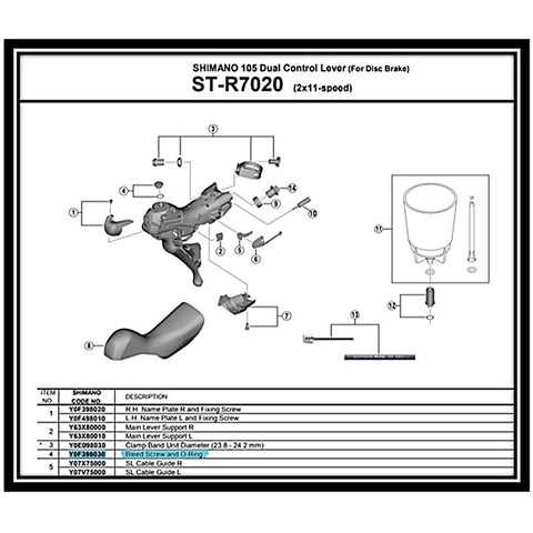 shimano shifter parts diagram