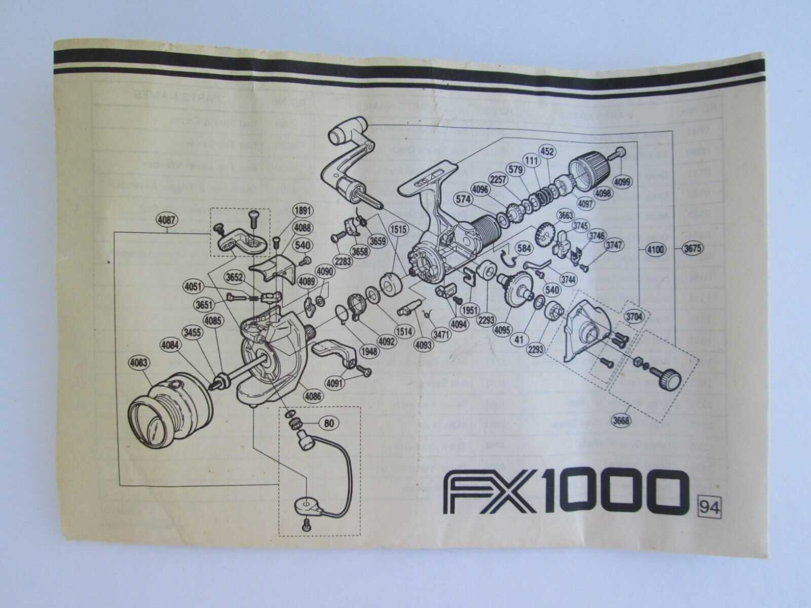 shimano stradic ci4+ 3000 parts diagram