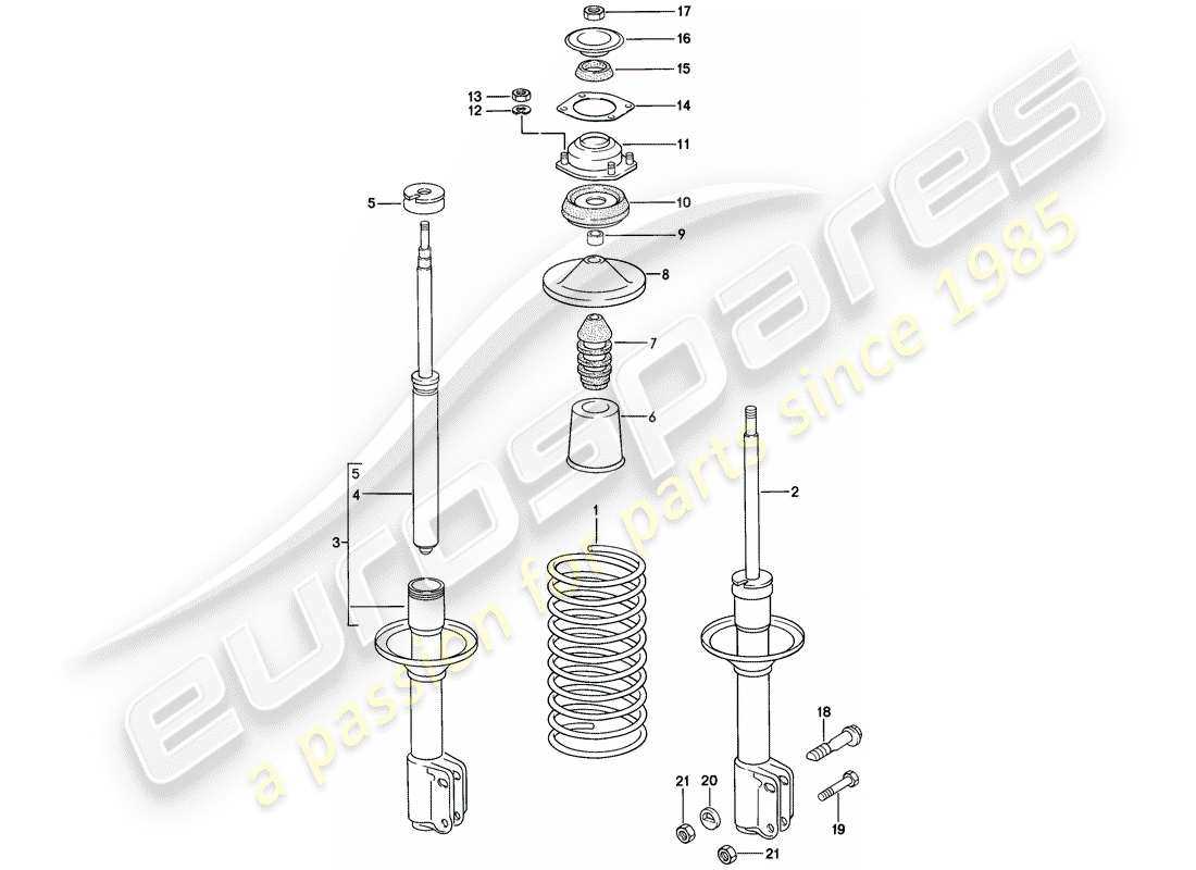 shock absorber parts diagram