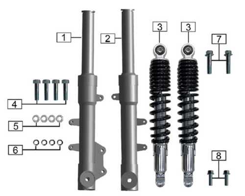 shock absorber parts diagram