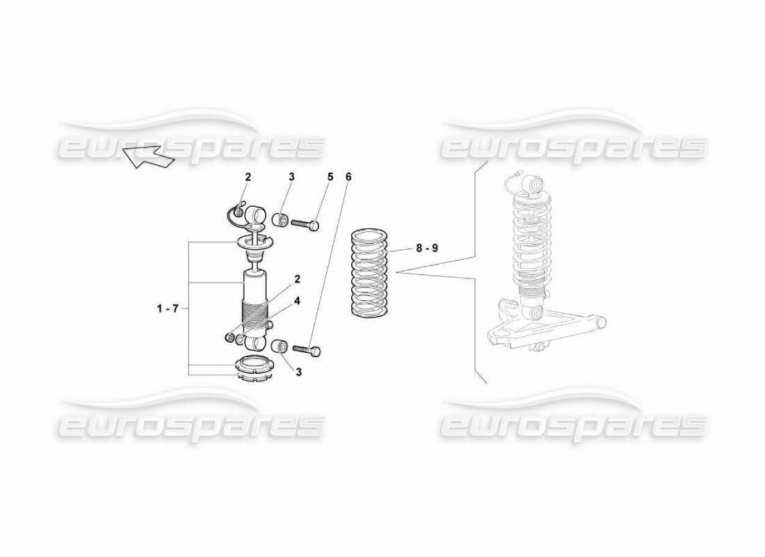 shock absorber parts diagram