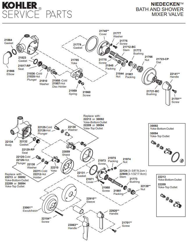 shower handle parts diagram