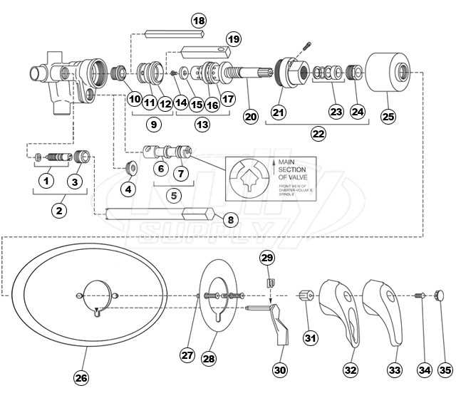 shower parts diagram