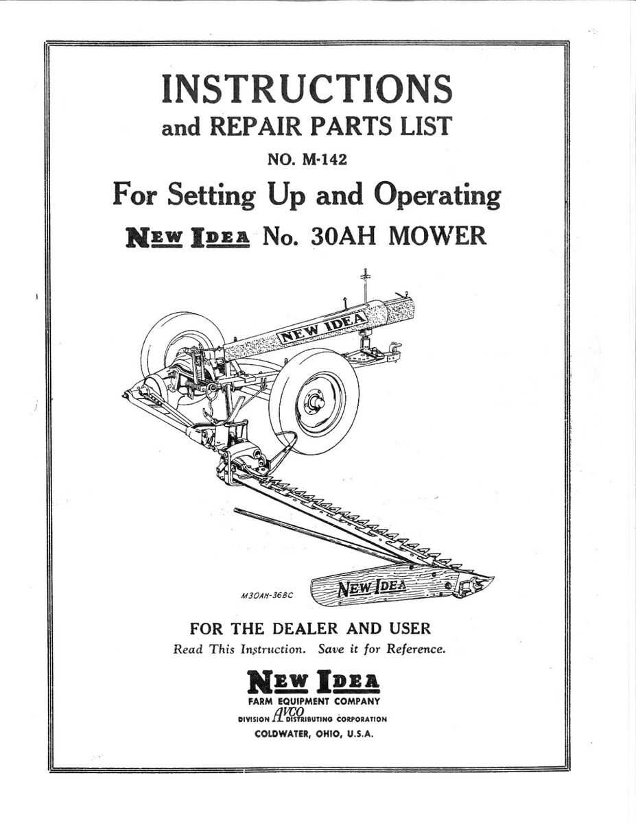 sickle mower parts diagram