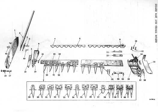 sickle mower parts diagram