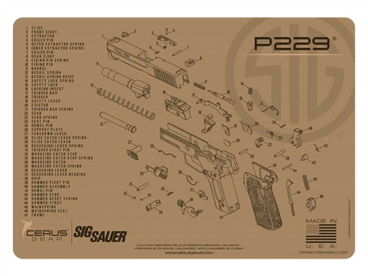 sig p226 parts diagram