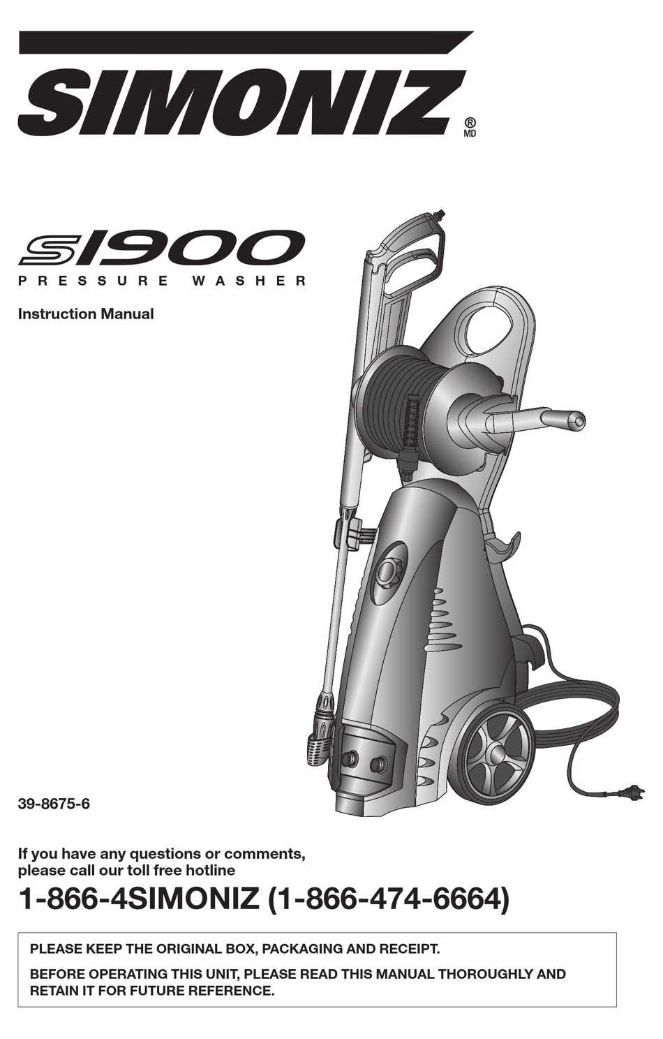 simoniz s1500 parts diagram