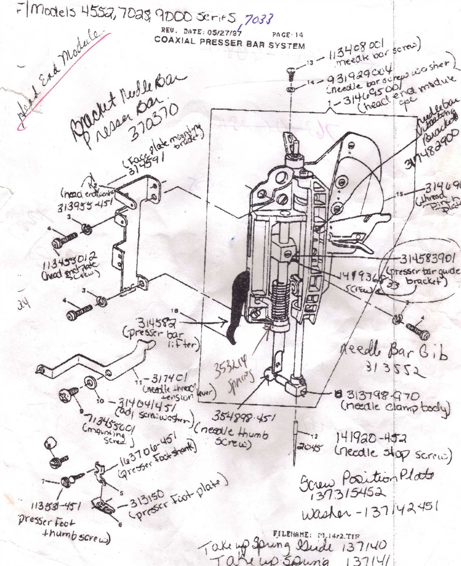 singer 3116 parts diagram