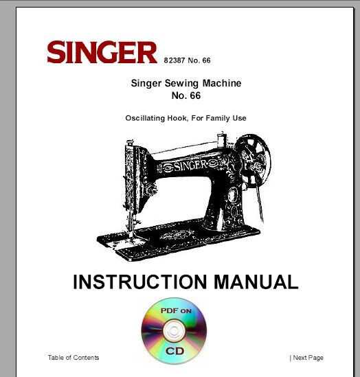 singer 66 parts diagram