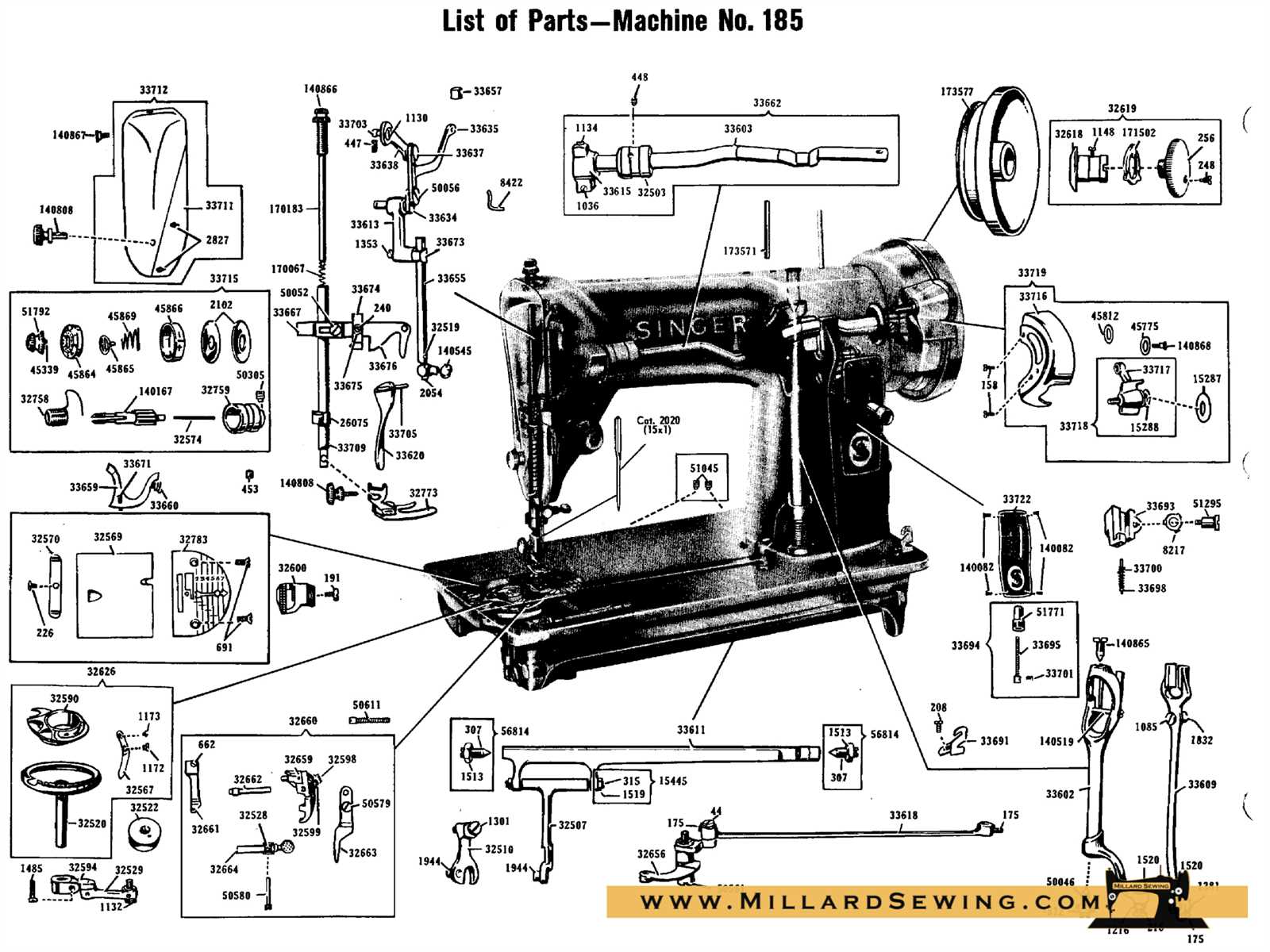 singer 99k parts diagram