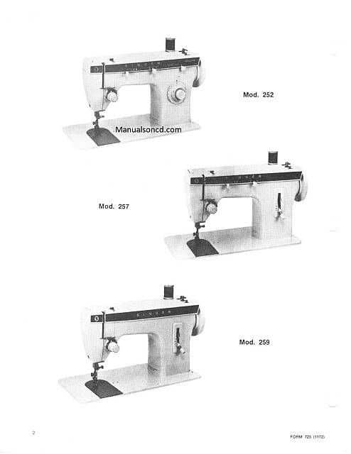 singer fashion mate 257 parts diagram