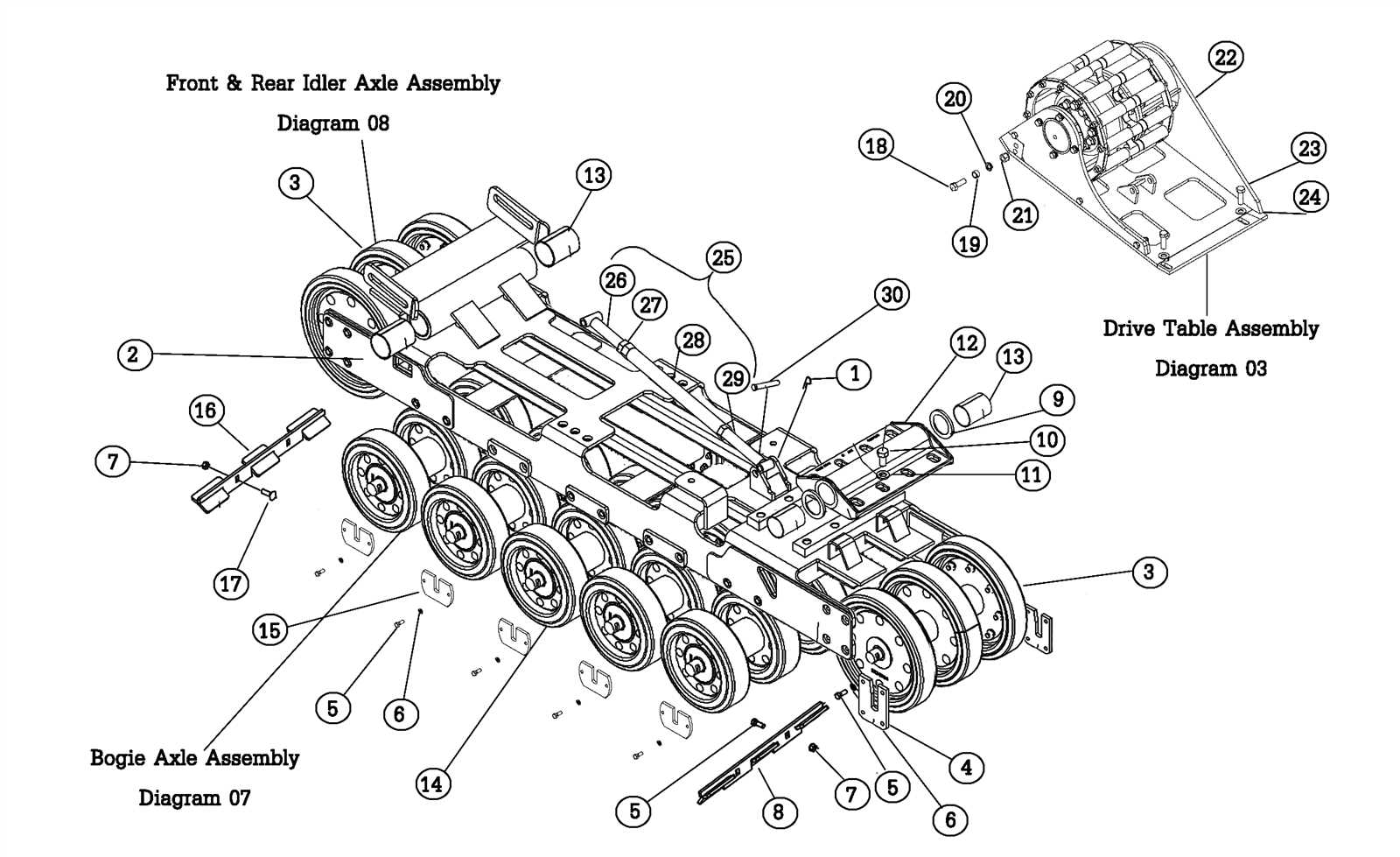 skid steer parts diagram