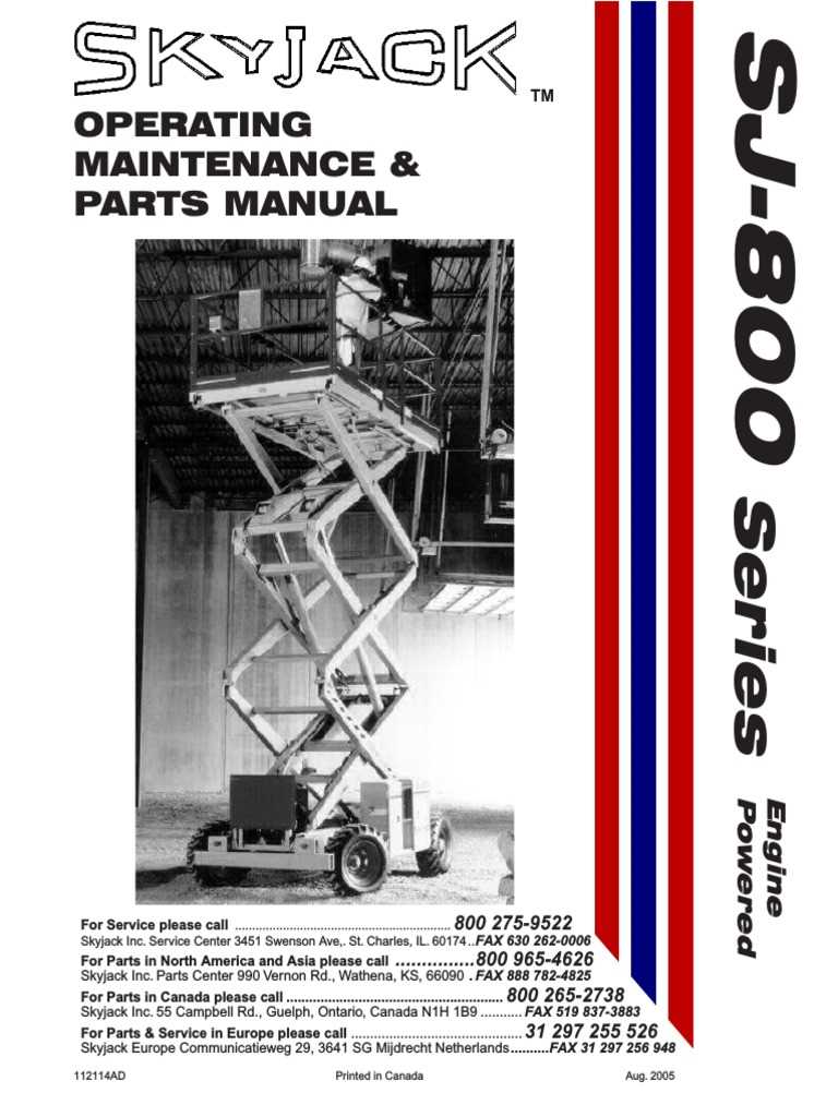 skyjack scissor lift parts diagram