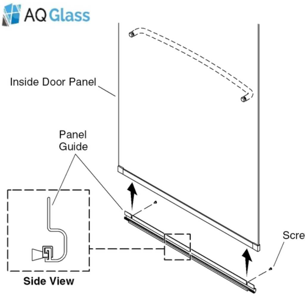 sliding glass door parts diagram