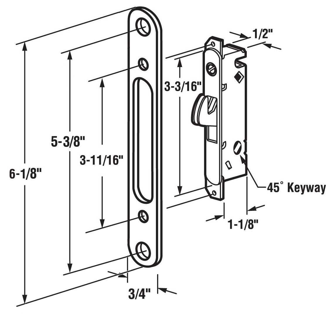 sliding glass patio door parts diagram