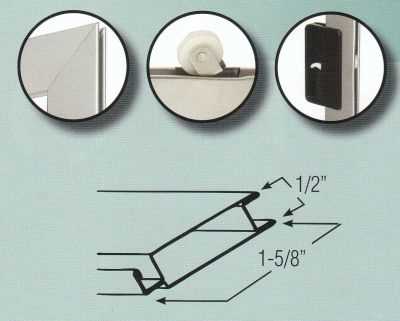 sliding screen door parts diagram