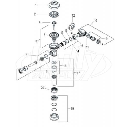 sloan valve parts diagram