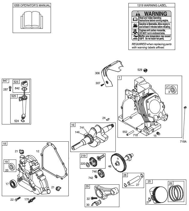 small engine parts diagram