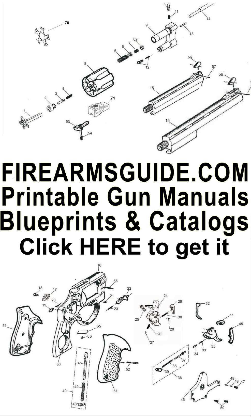 smith and wesson 629 parts diagram
