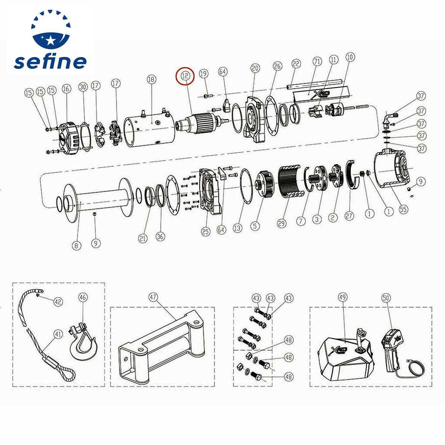 smittybilt winch parts diagram