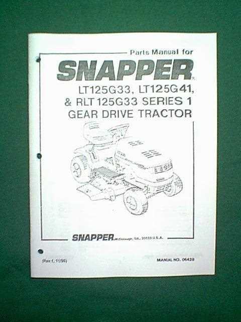 snapper lt200 parts diagram