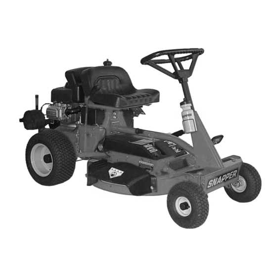 snapper riding lawn mower parts diagram