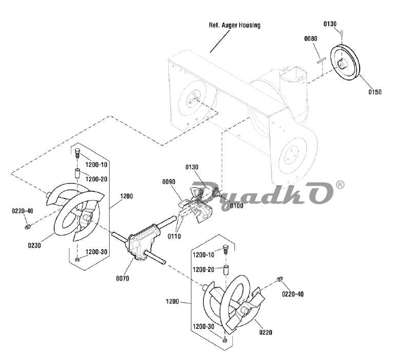 snapper snowblower parts diagram