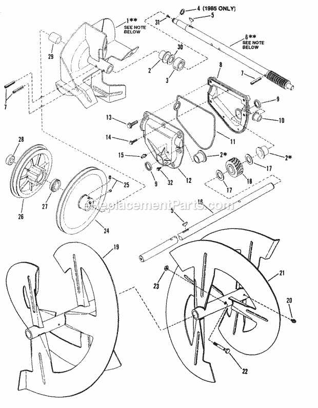 snapper snowblower parts diagram