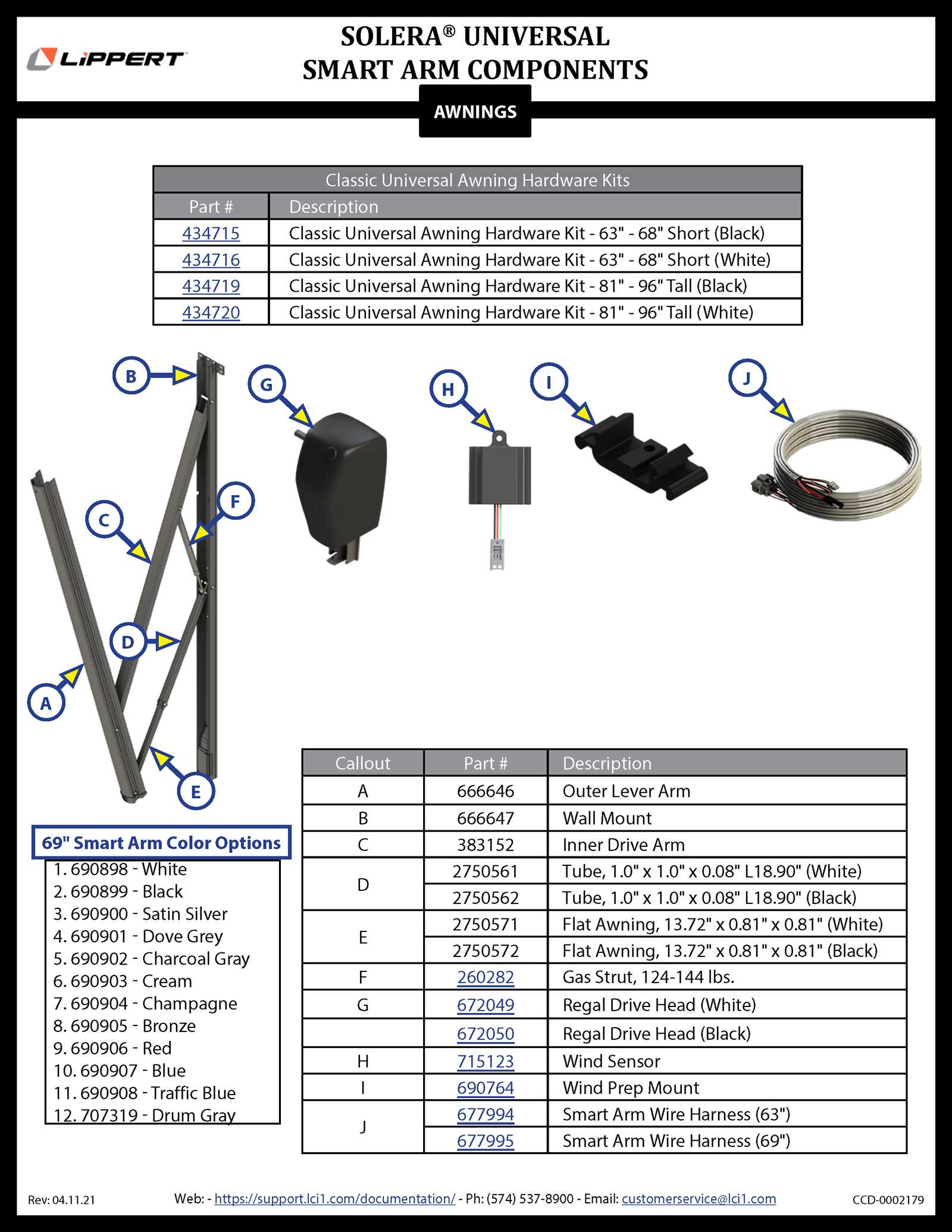 solera adjustable pitch awning parts diagram