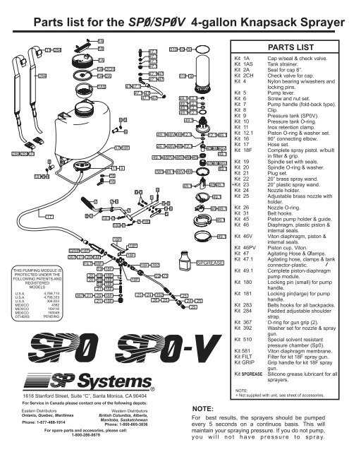 solo sprayer parts diagram