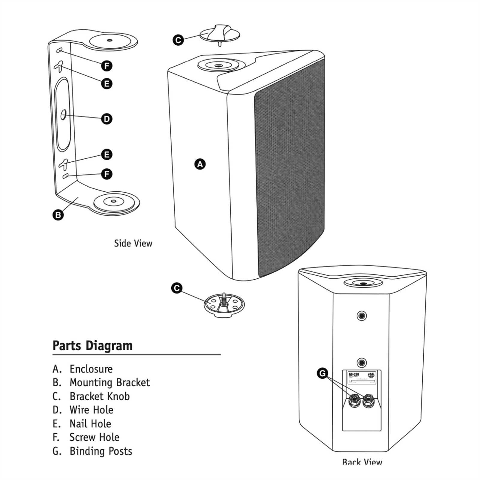 speaker parts diagram