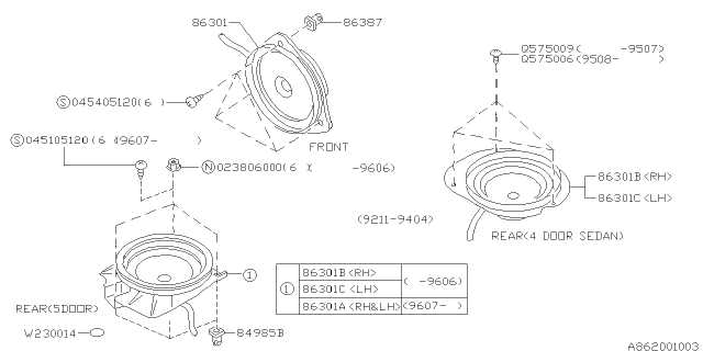 speaker parts diagram