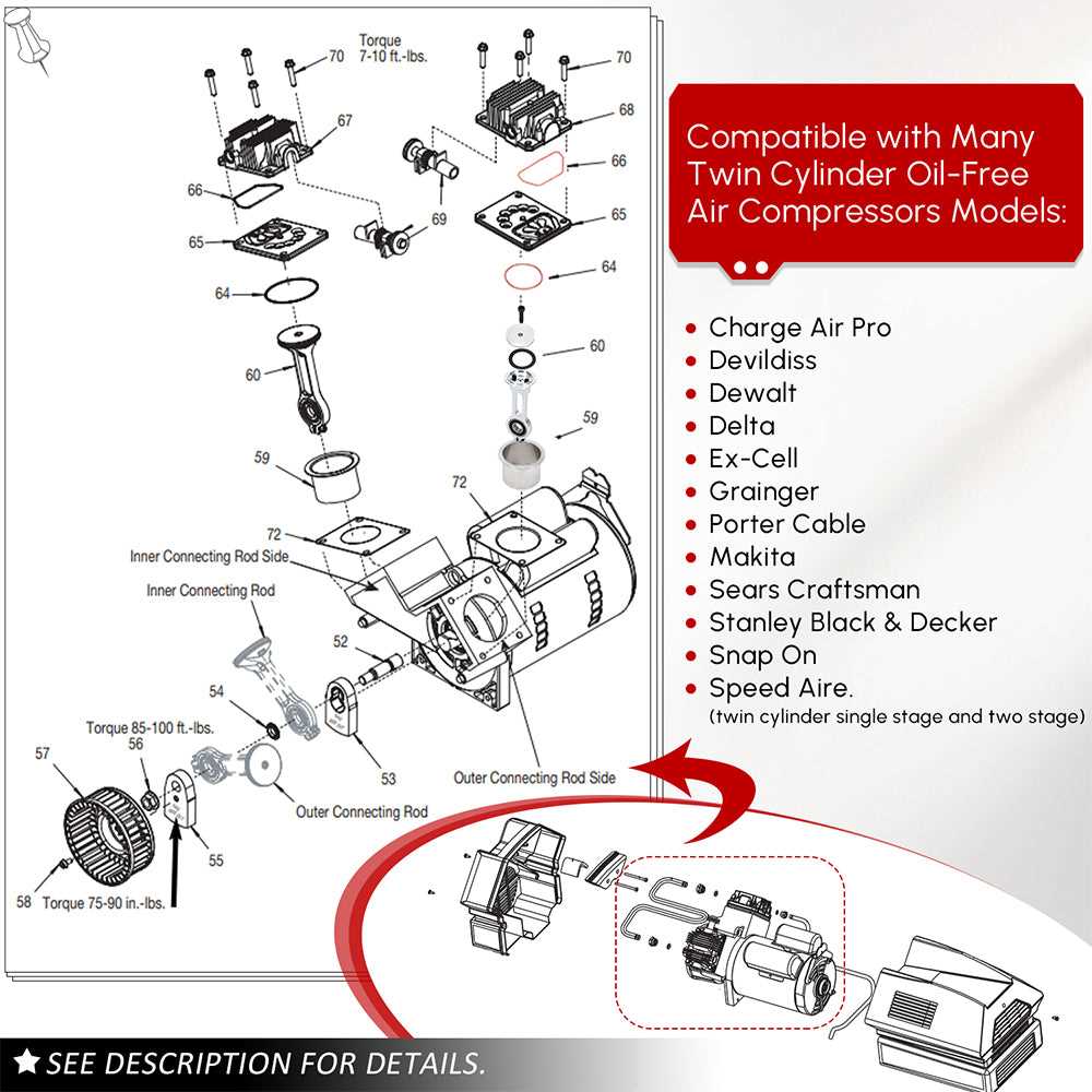 stanley air compressor parts diagram