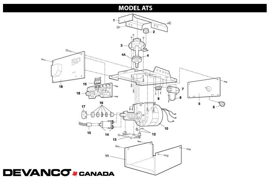 stanley garage door opener parts diagram