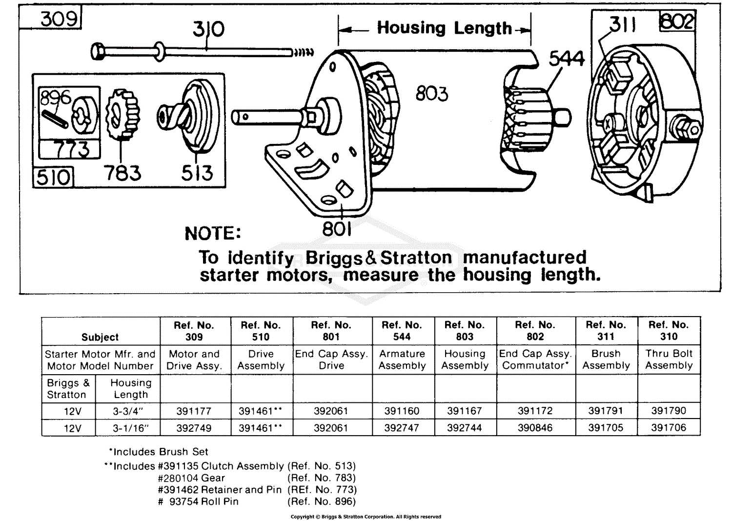 starter motor parts diagram