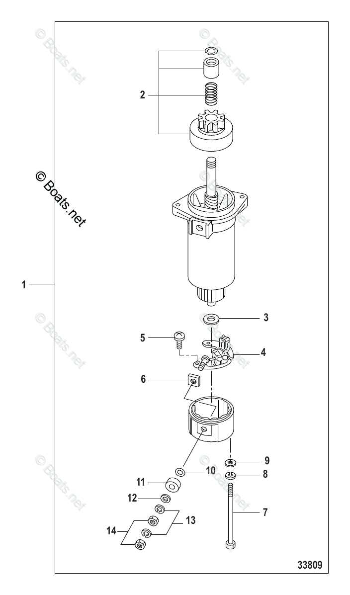 starter motor parts diagram