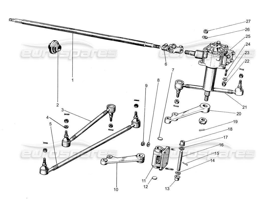 steering parts diagram