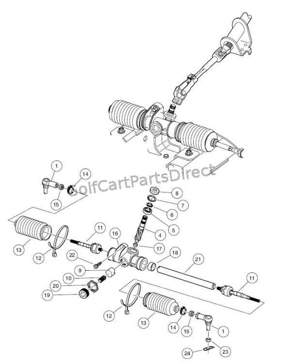 steering parts diagram