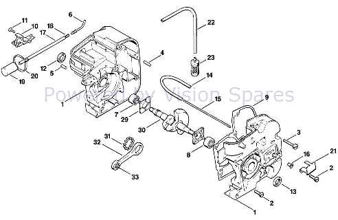 stihl 009 parts diagram