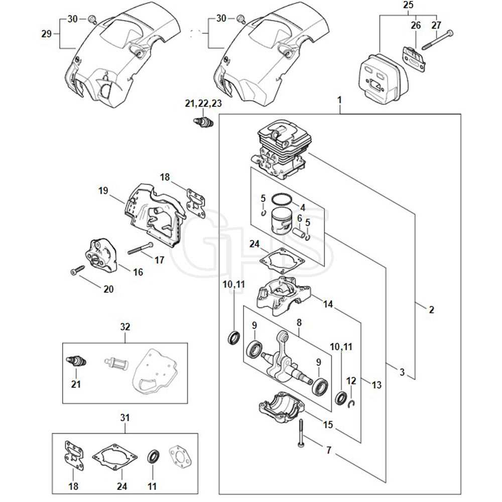 stihl 029 parts diagram