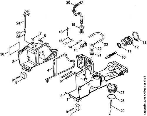 stihl 029 super parts diagram