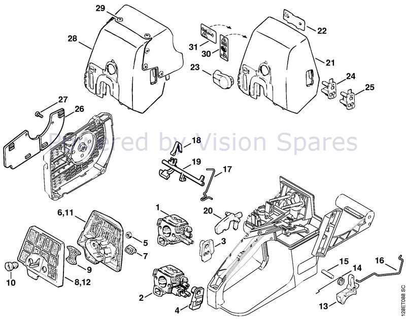 stihl 034 av parts diagram