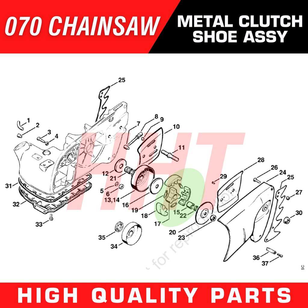 stihl 070 parts diagram