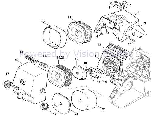 stihl 290 parts diagram