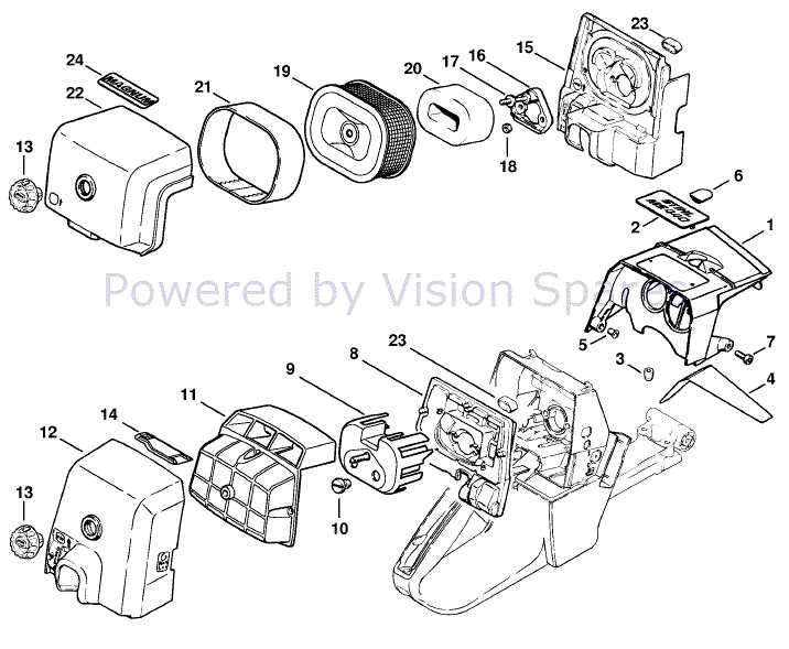 stihl 440 parts diagram