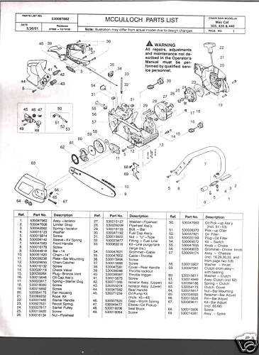 stihl 440 parts diagram